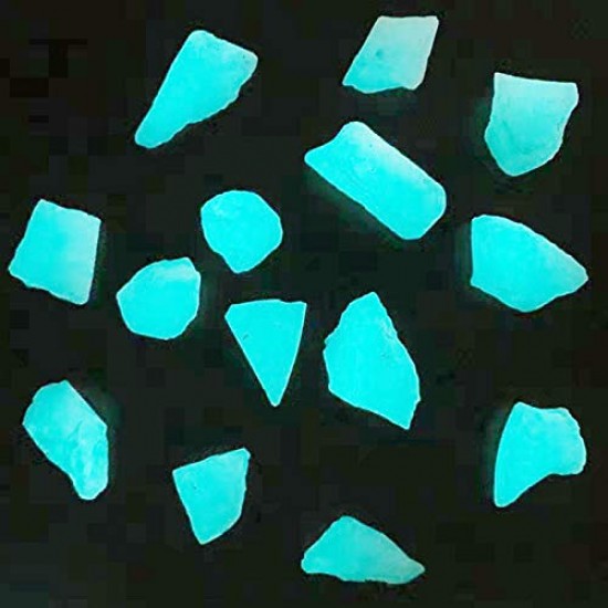 Glow in The Dark -Decorative Pebble Stone for Decoration, Aquariums, Kids Craft, Garden Decoration. 50+ Pieces  Glow in The Dark -Decorative Pebble Stone for Decoration, Aquariums, Kids Craft, Garden Decoration. 50+ Pieces