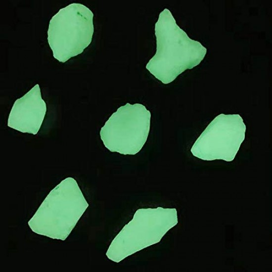 Glow in The Dark -Decorative Pebble Stone for Decoration, Aquariums, Kids Craft, Garden Decoration. 50+ Pieces  Glow in The Dark -Decorative Pebble Stone for Decoration, Aquariums, Kids Craft, Garden Decoration. 50+ Pieces