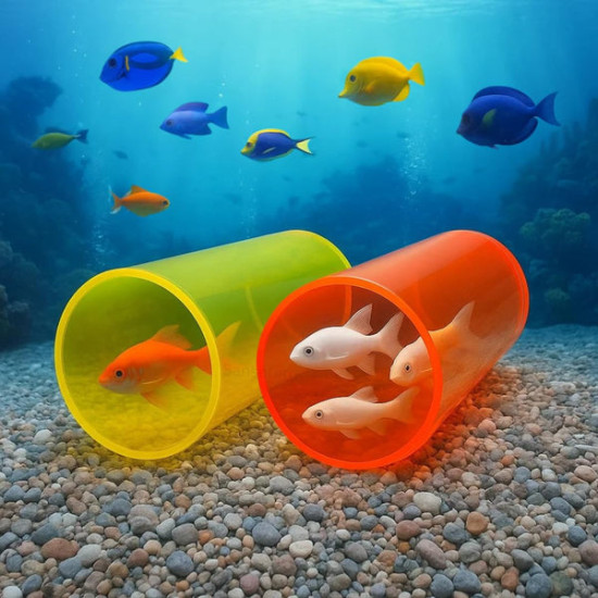 Fish Tank Shelter Tube Pipe | Aquarium Shrimp Cave Hiding & Breeding Tube | 6cm