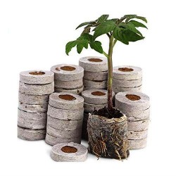 DIY Coco-peat Soil coin with woven fabric for Seeds Germination DIY Coco-peat Soil coin with woven fabric for Seeds Germination