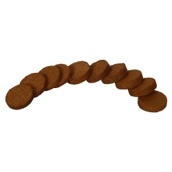 DIY Coco-peat Soil coin with woven fabric for Seeds Germination