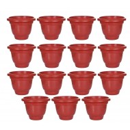 Garden Plastic Pot 8 Inch (6 Pcs Set) for Indoor or Outdoor use | Plastic Pot UV treated,100% virgin plastic, light weight, Durable and long lasting
