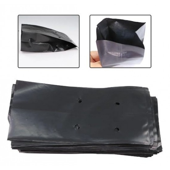 Nursery Grow Bags for Plant and Seeds Germination | Plant Bags for Home Garden | UV Protected Nursery Grow Poly Bags (Black, 5 X 7 inch) -01 Qty  Nursery Grow Bags for Plant and Seeds Germination | Plant Bags for Home Garden | UV Protected Nursery Grow Poly Bags (Black, 5 X 7 inch) -01 Qty