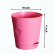 4-Inch Self-Watering Indoor Plant Pink Pots Set of 2 | Low Maintenance Flower Pots for Home & Balcony Decor.