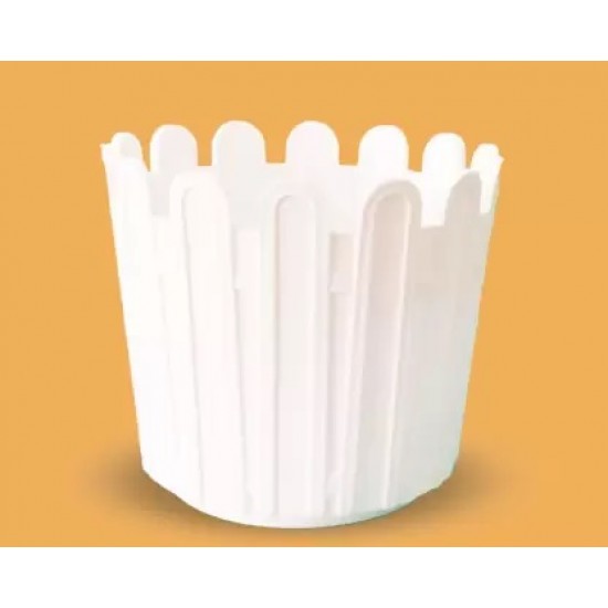 Garden White Plastic Pot 6 Inch Trendy Design (6 Pcs. Set) | Durable and Long-Lasting Gardening Pots for Indoor or Outdoor Use | Perfect for Your Home Garden Garden White Plastic Pot 6 Inch Trendy Design (6 Pcs. Set) | Durable and Long-Lasting Gardening Pots for Indoor or Outdoor Use | Perfect for Your Home Garden